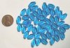 50 13mm Flat Bicone Transparent Aqua